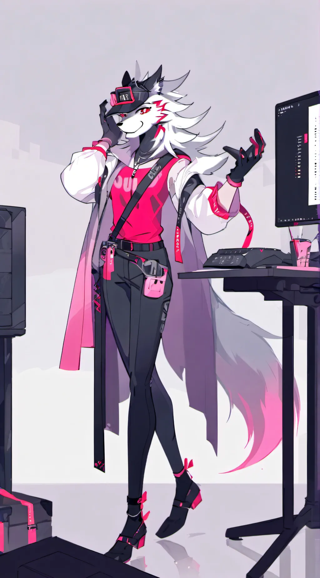 ai character: Cherry background