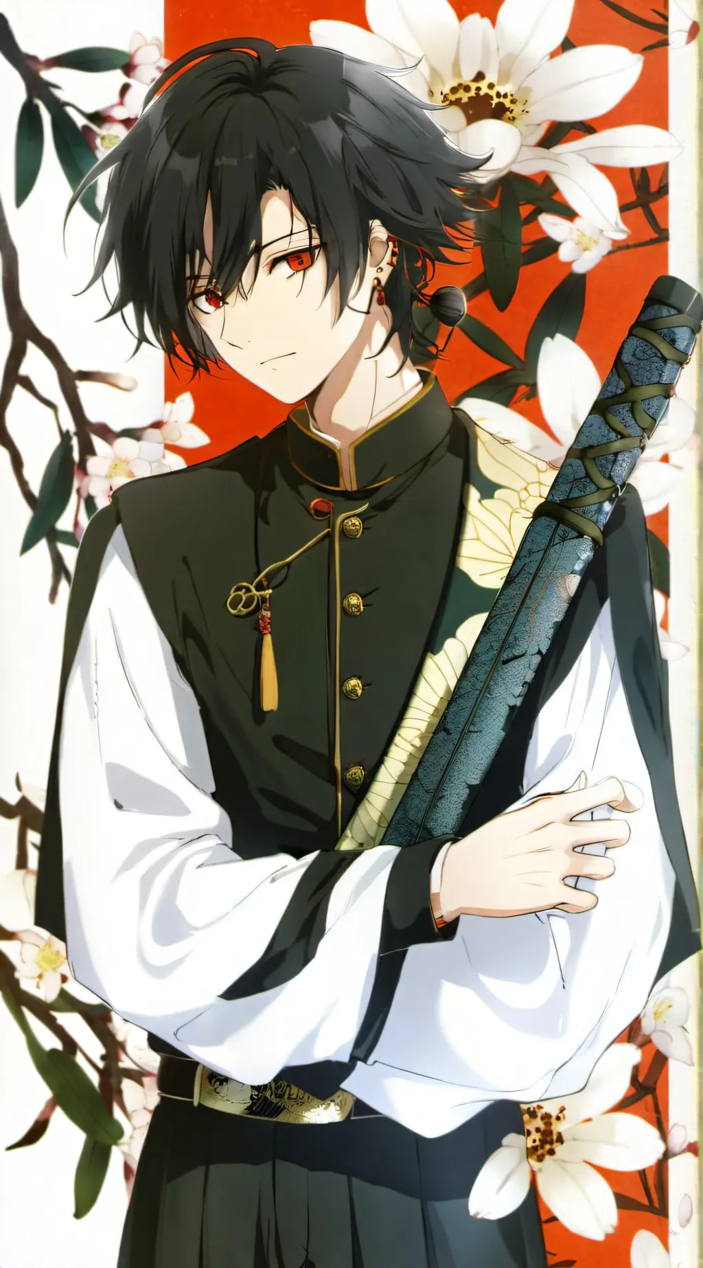 ai character: Tanjiro  background