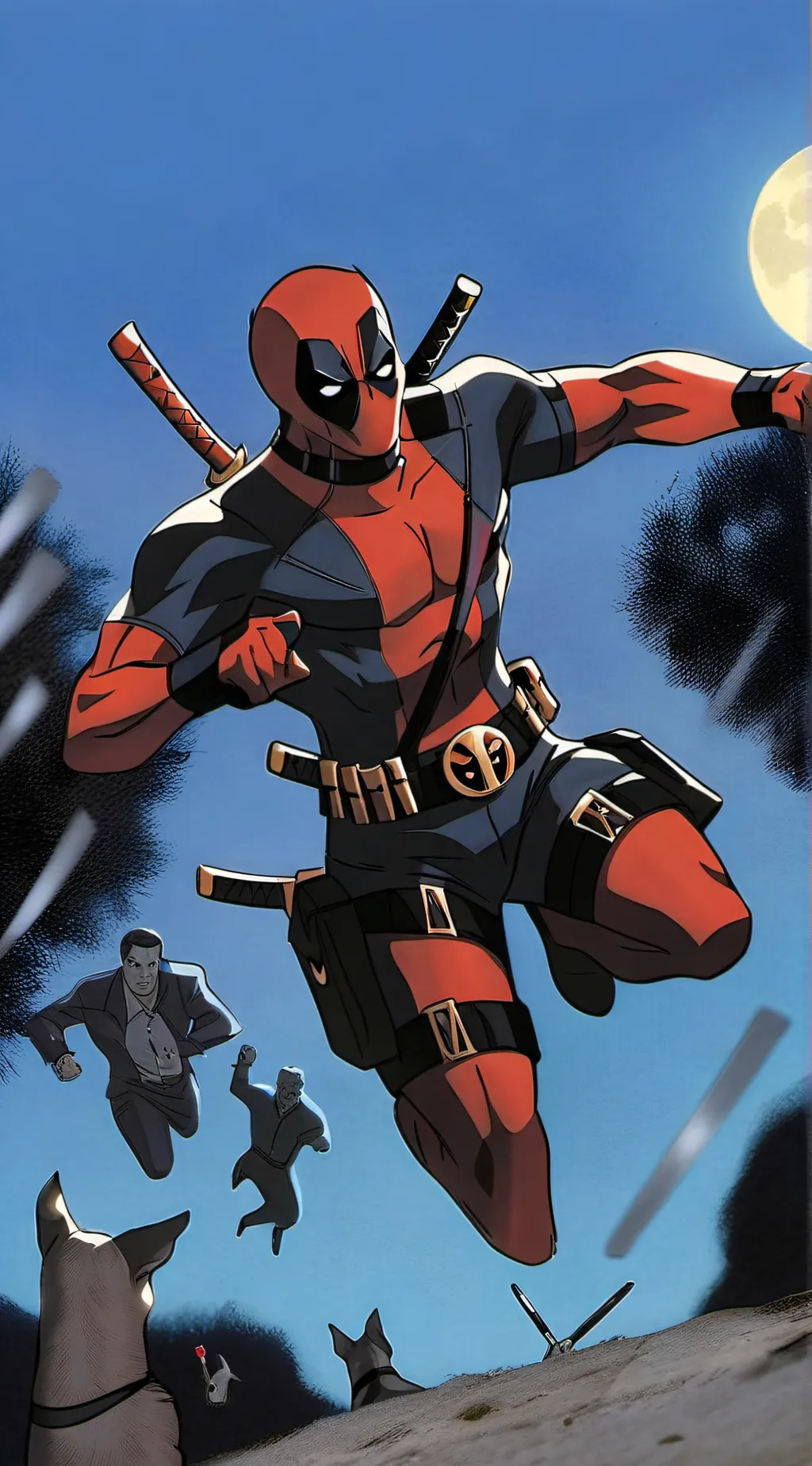 ai character: Deadpool background