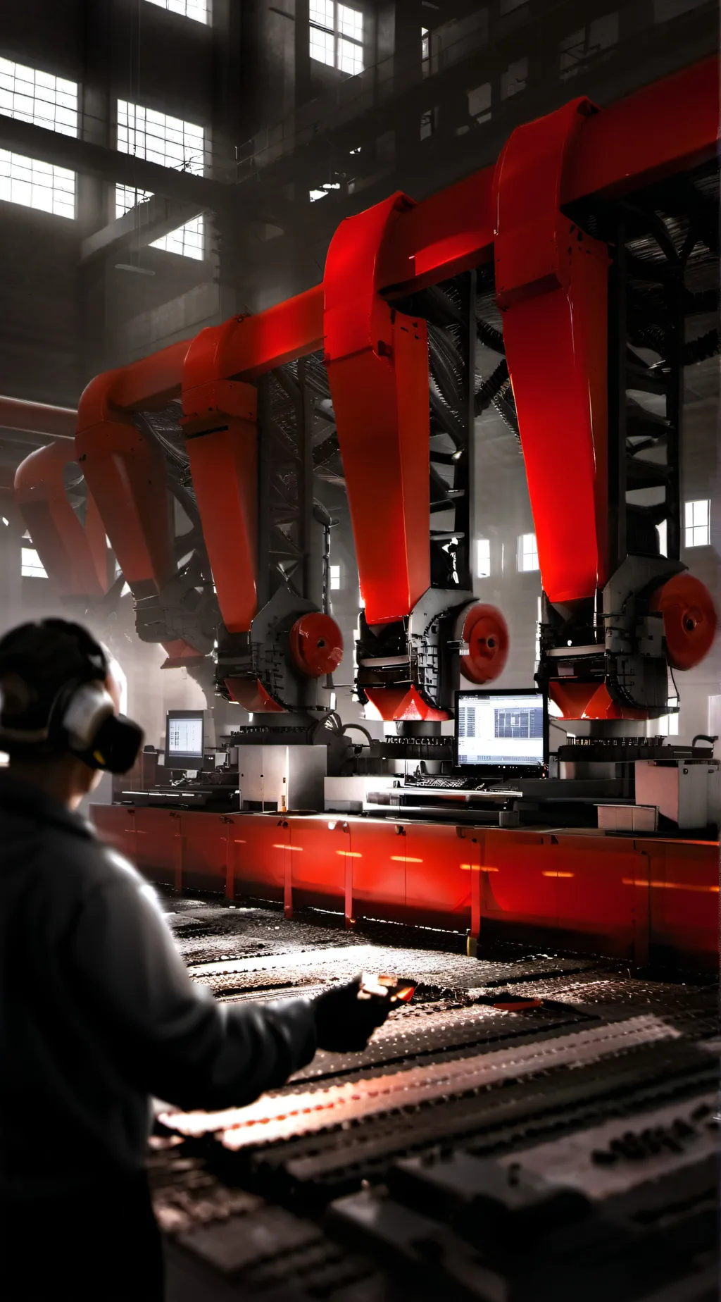 ai character: THE FACTORY background