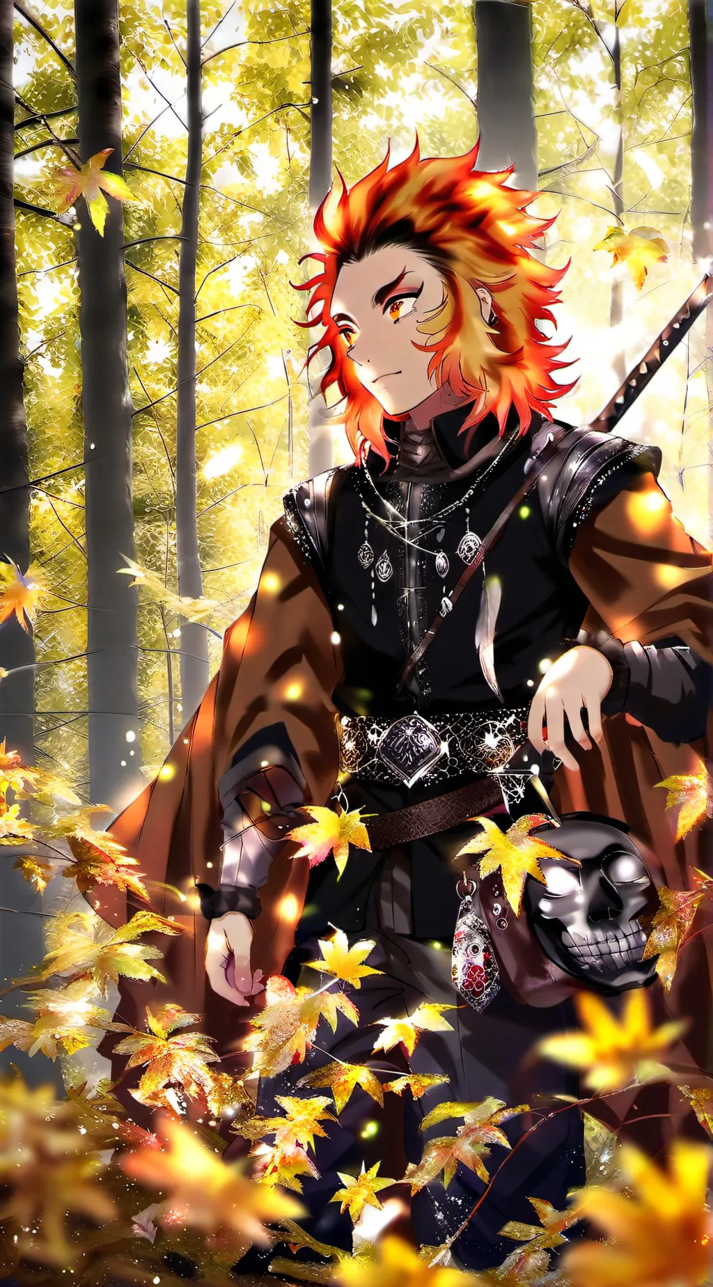 ai character: demon slayer  background