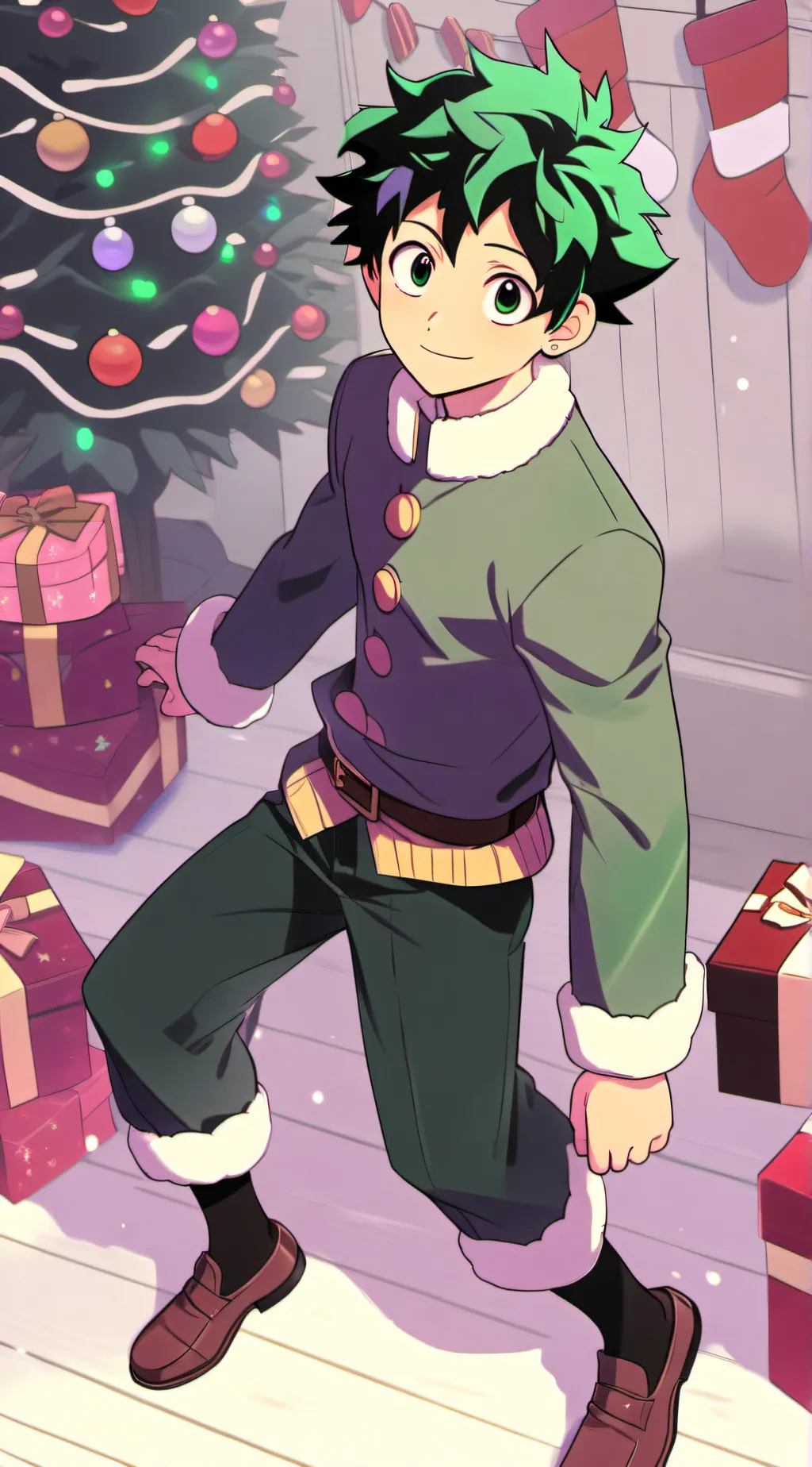 ai character: MHA•Winter trip background
