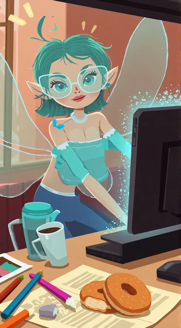 ai character: fairy storyteller background