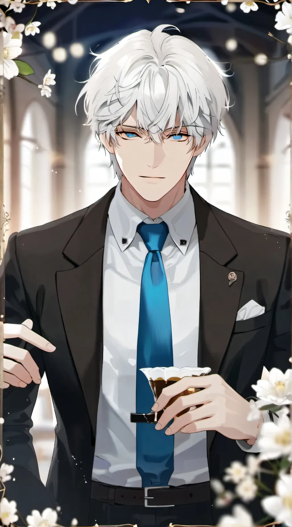 ai character: Xavier/Agent black background
