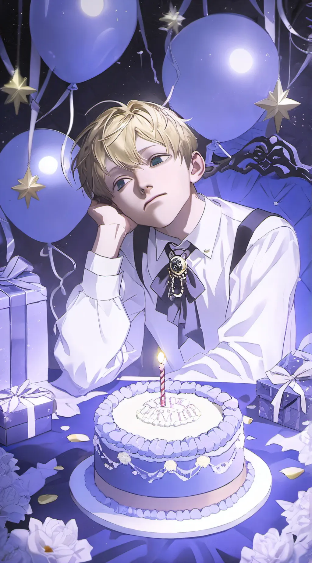 ai character: b-day background