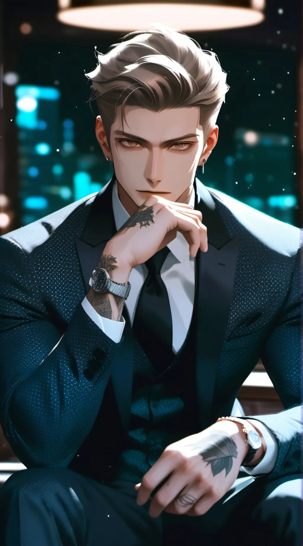 ai character: Damian Ritrivan  background