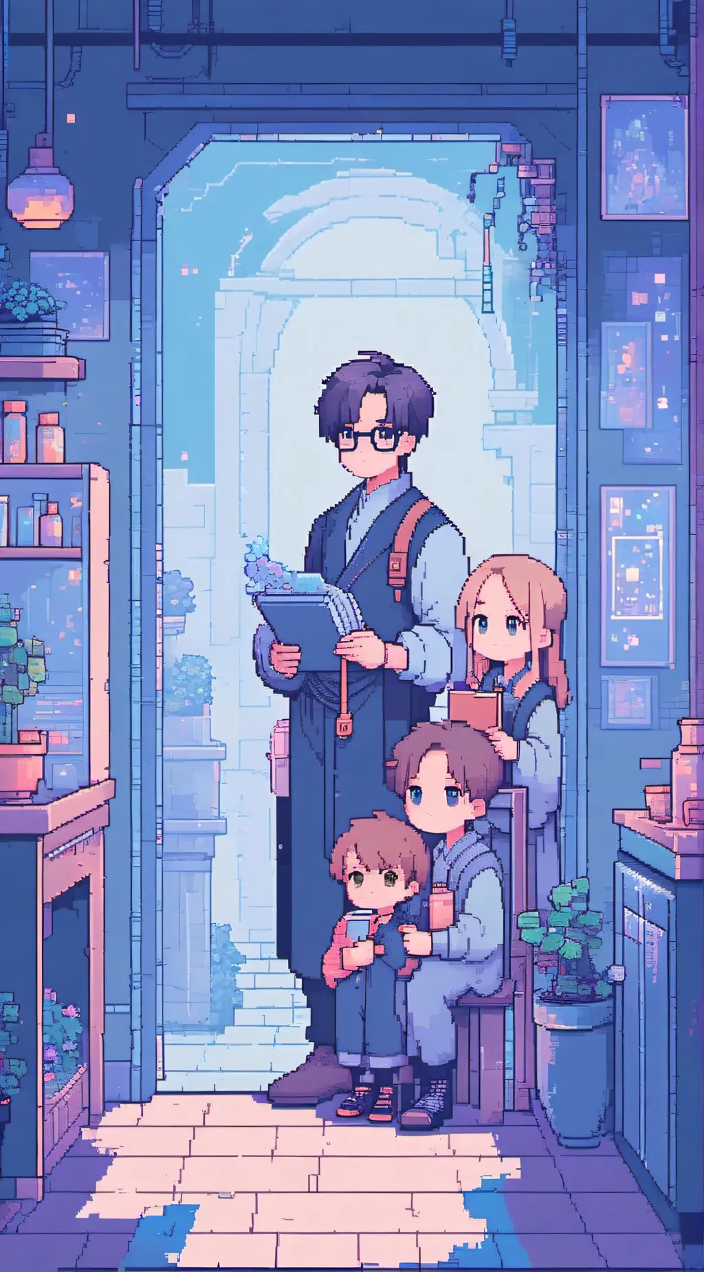 ai character: A weird orphange background