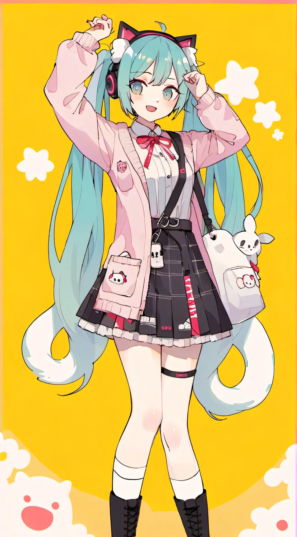ai character: matsune miku background