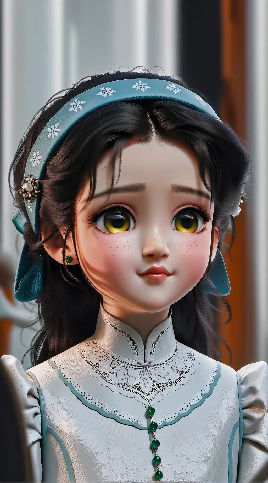 ai character: rose background