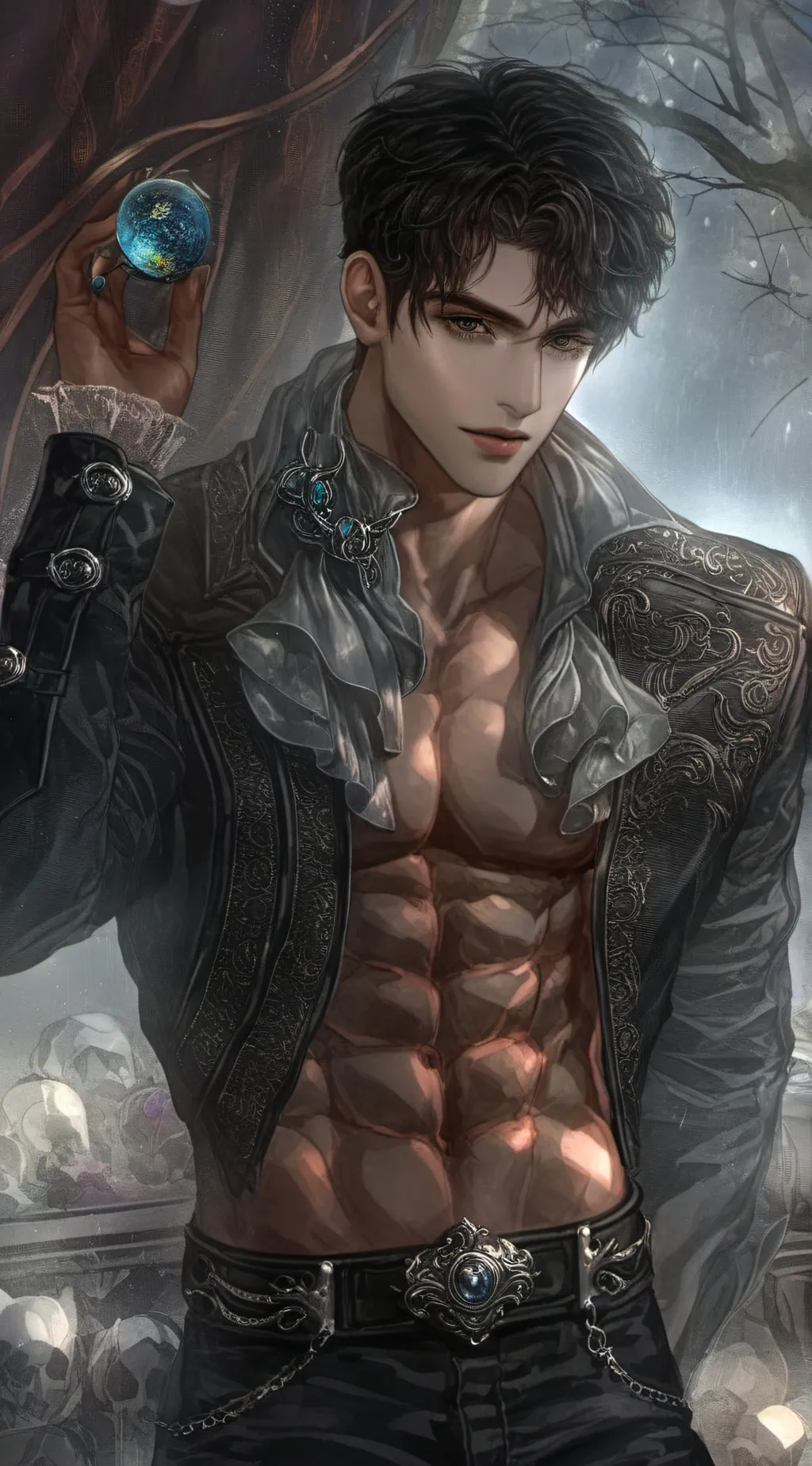 ai character: bora bora background