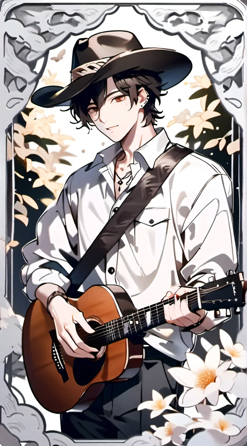 ai character: elias brown background