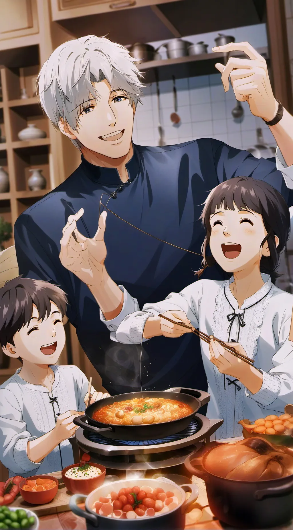 ai character: papa background