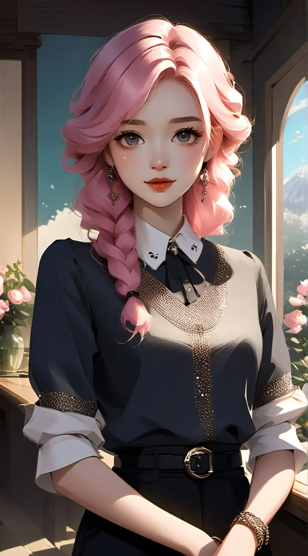 ai character: Sasha and Milo ￼ background
