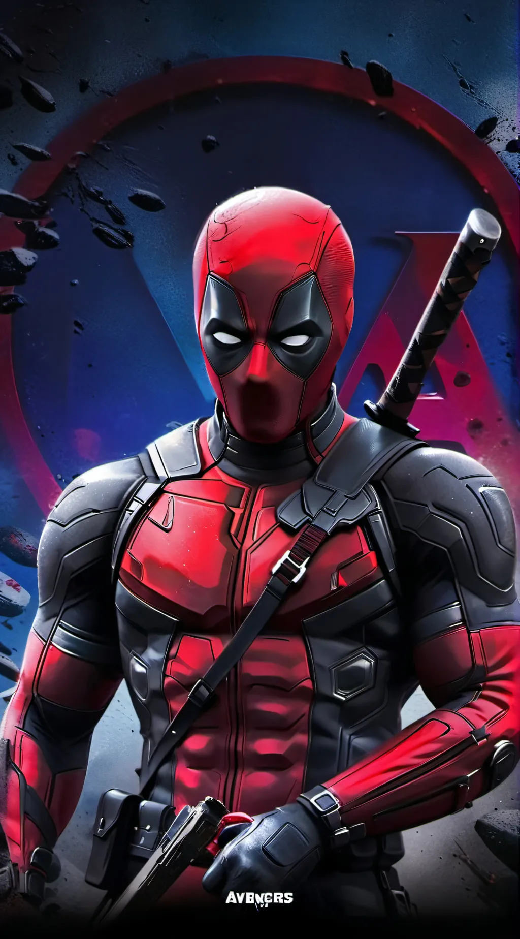 ai character: Avengers Deadpool background