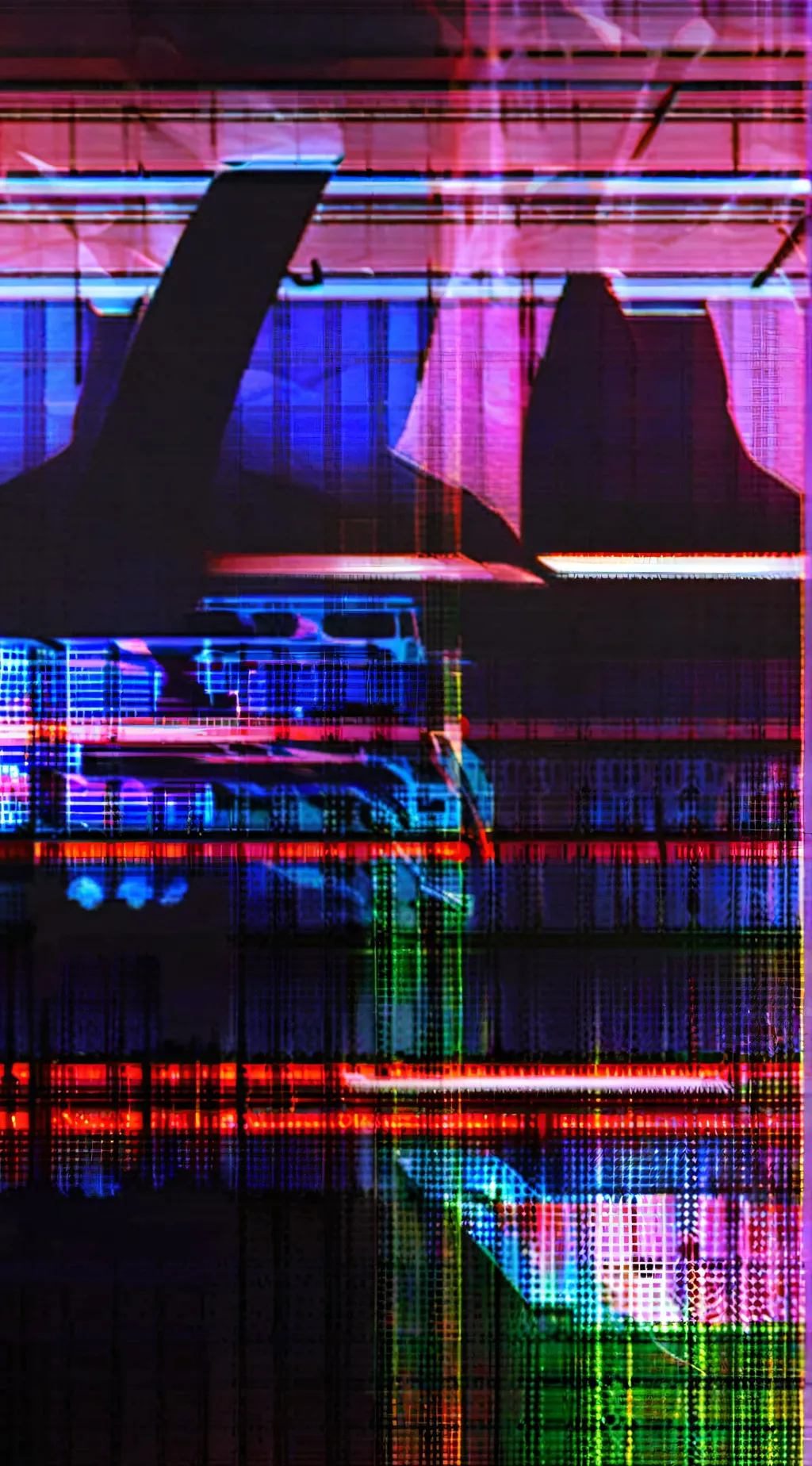 ai character: VHS!Sans background