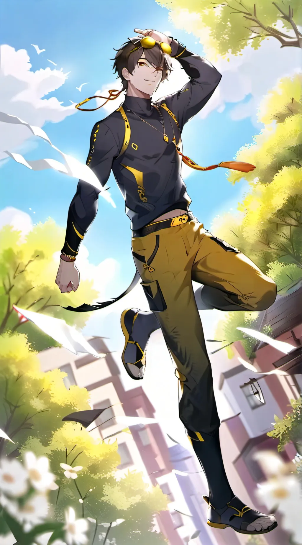 ai character: Mha September 11 background
