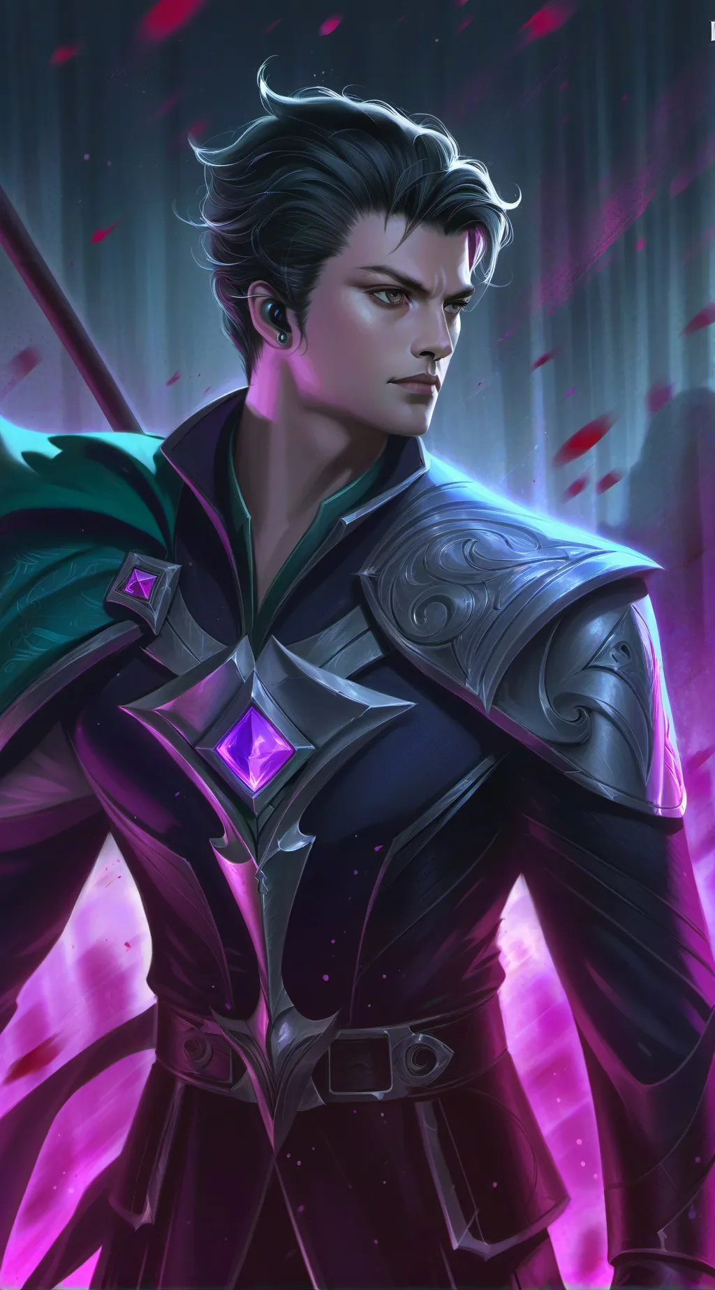ai character: Hamburger background