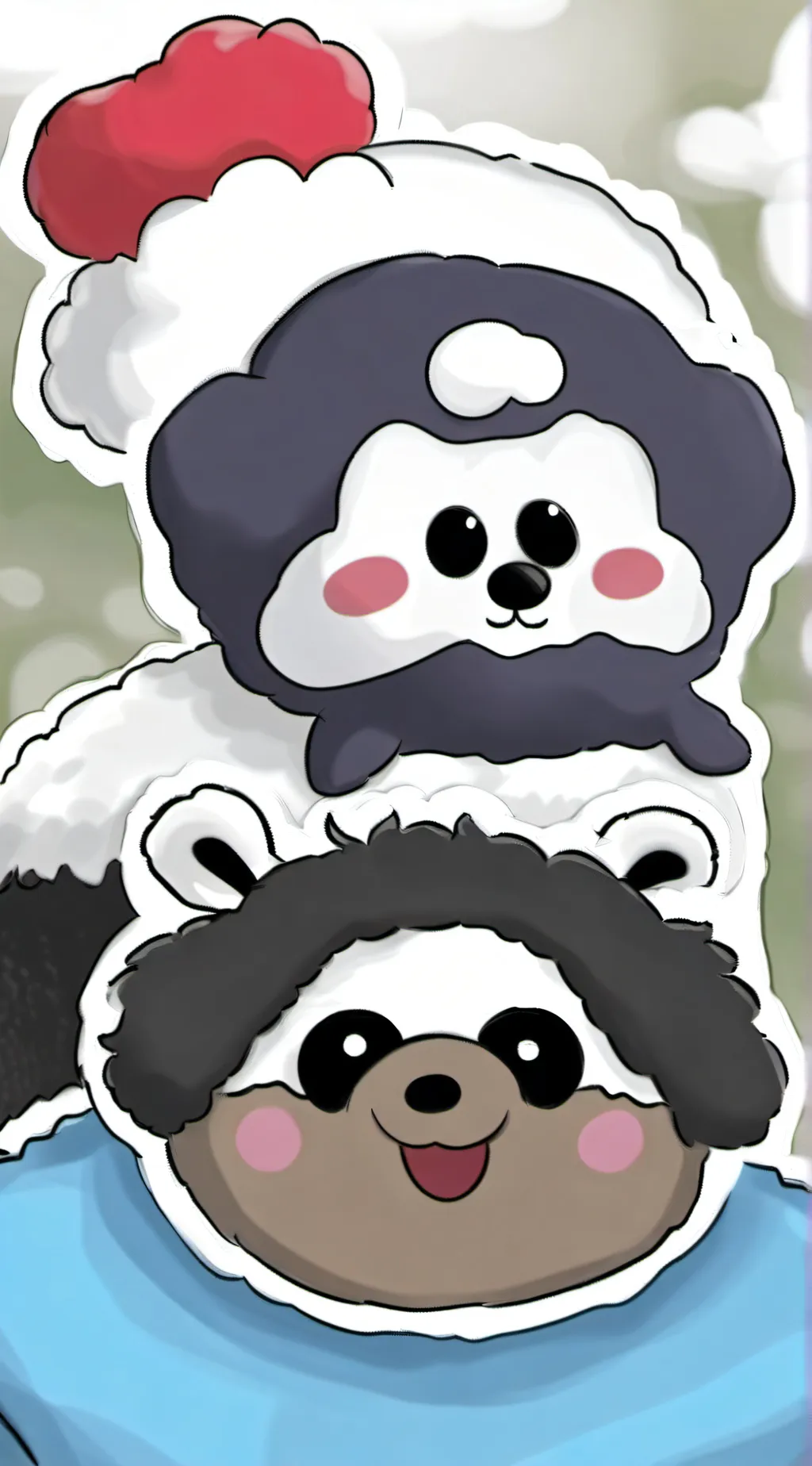 ai character: Wooly X Baba chops background