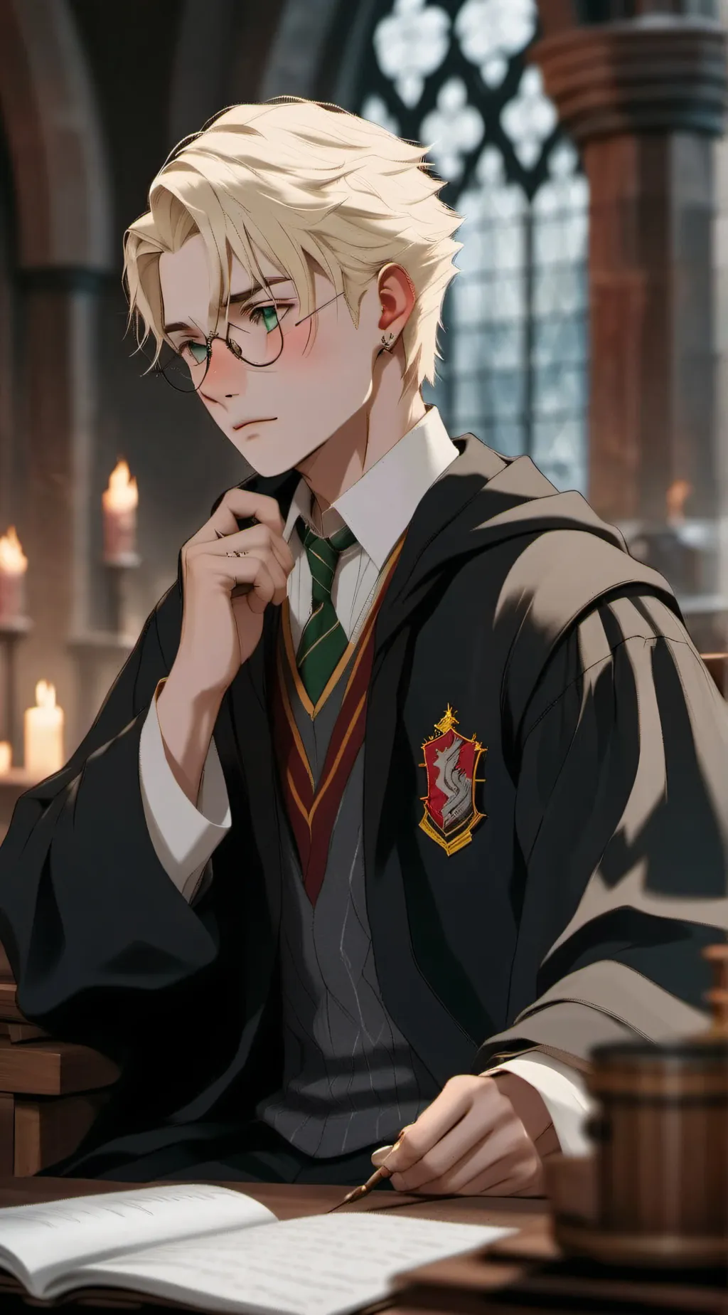 ai character: draco×harry background