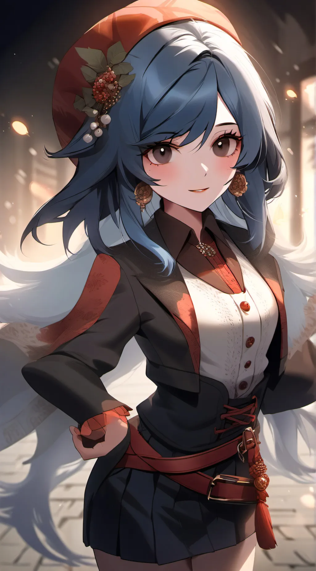 ai character: lacey games 💙  background