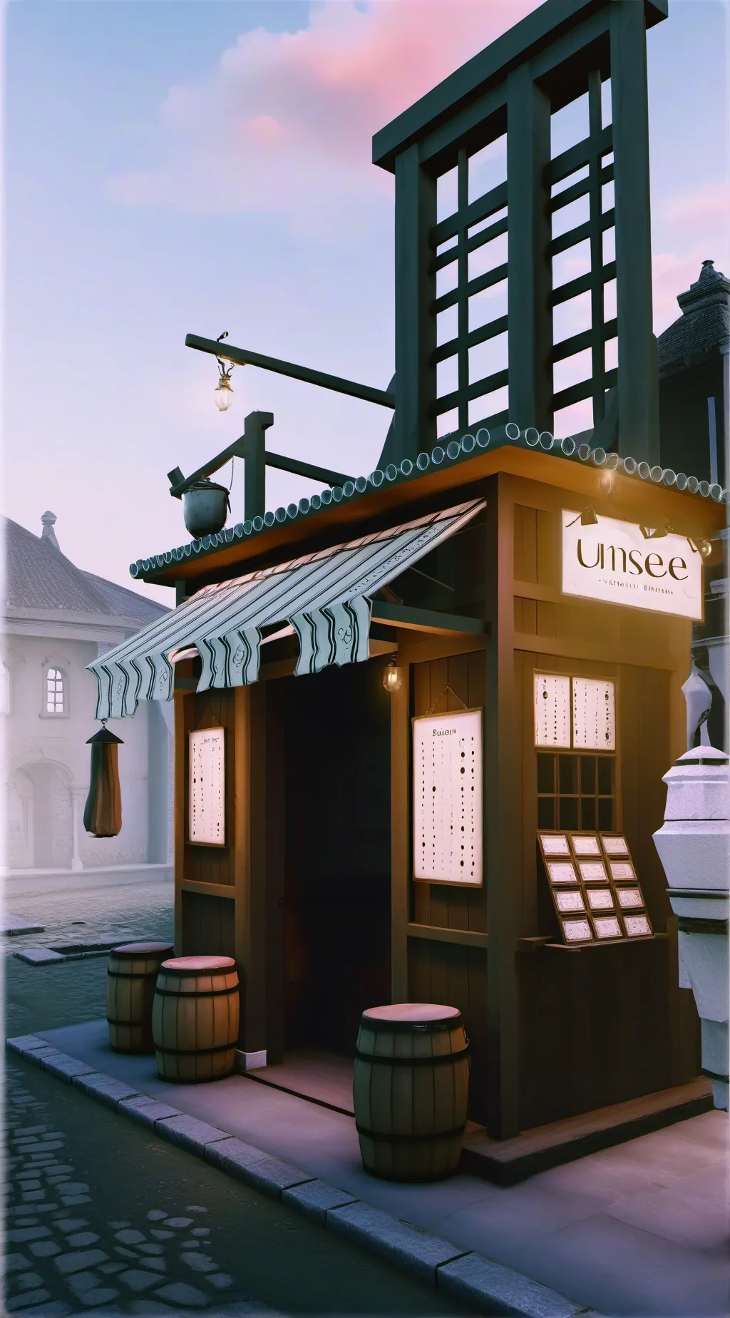 ai character: the unsee store background