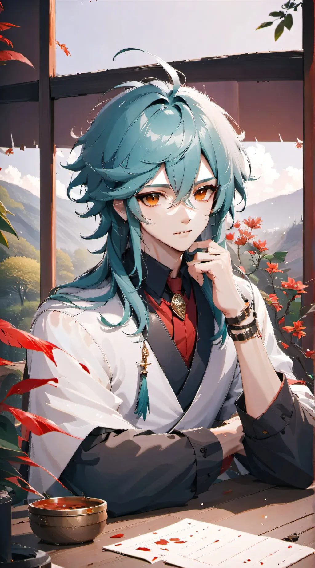 ai character: Natsu kamado background