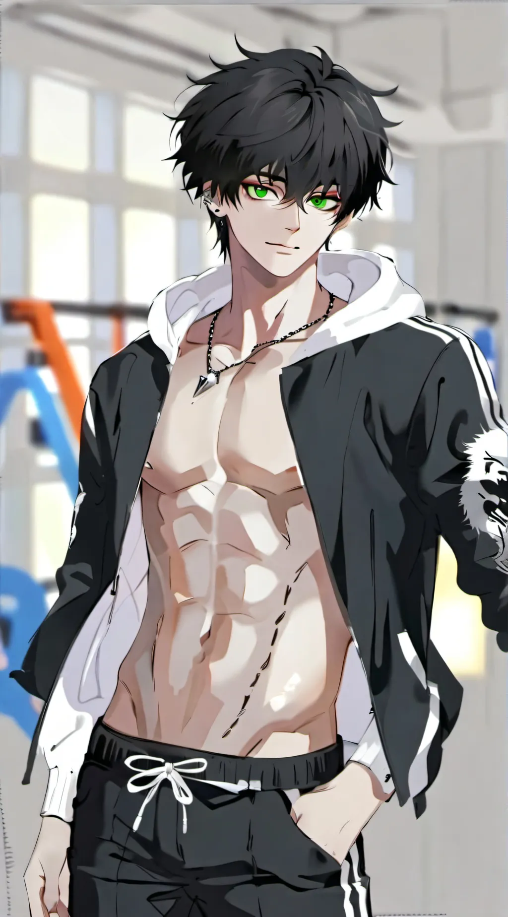 ai character: Windbreaker. background