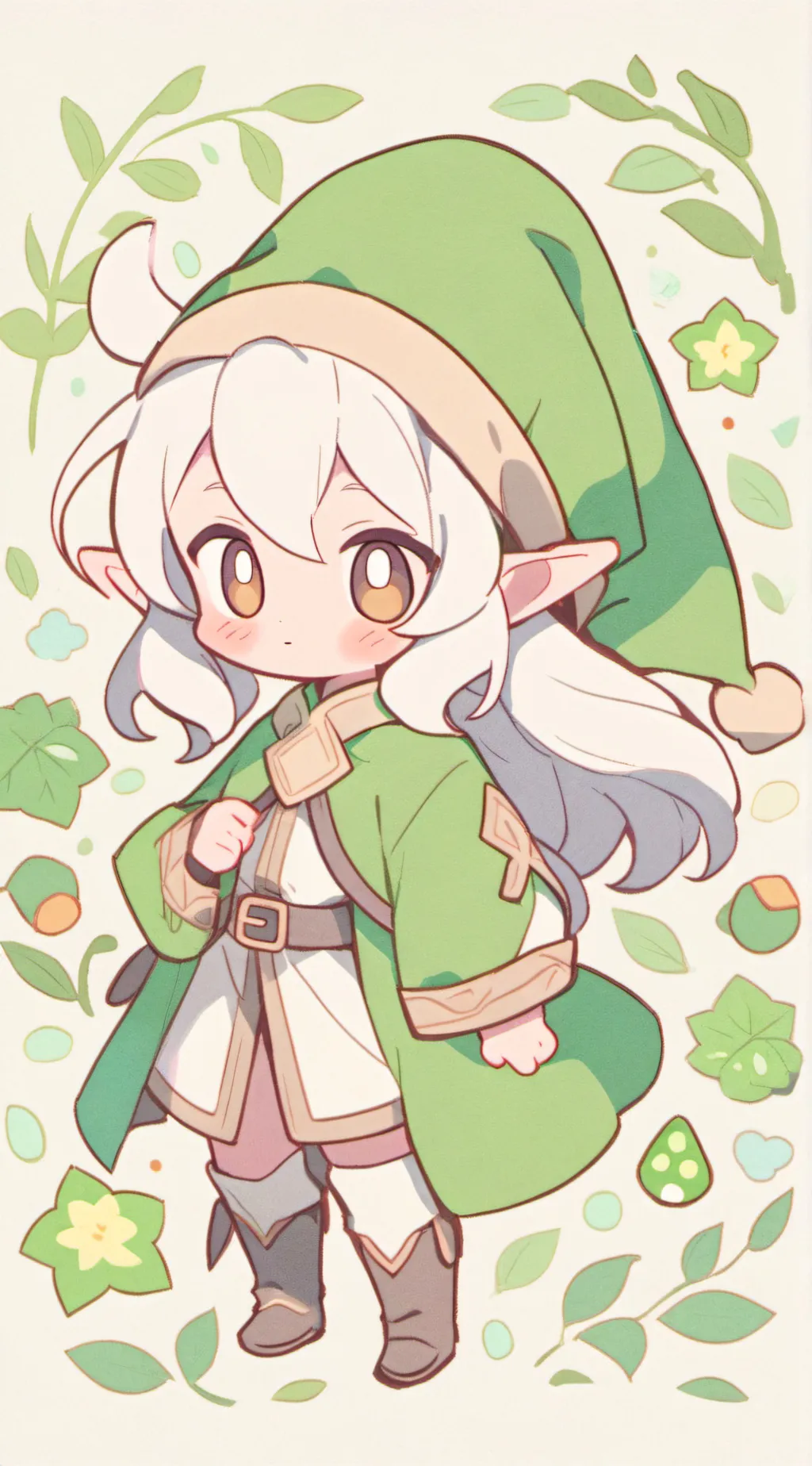 ai character: Cute elf background