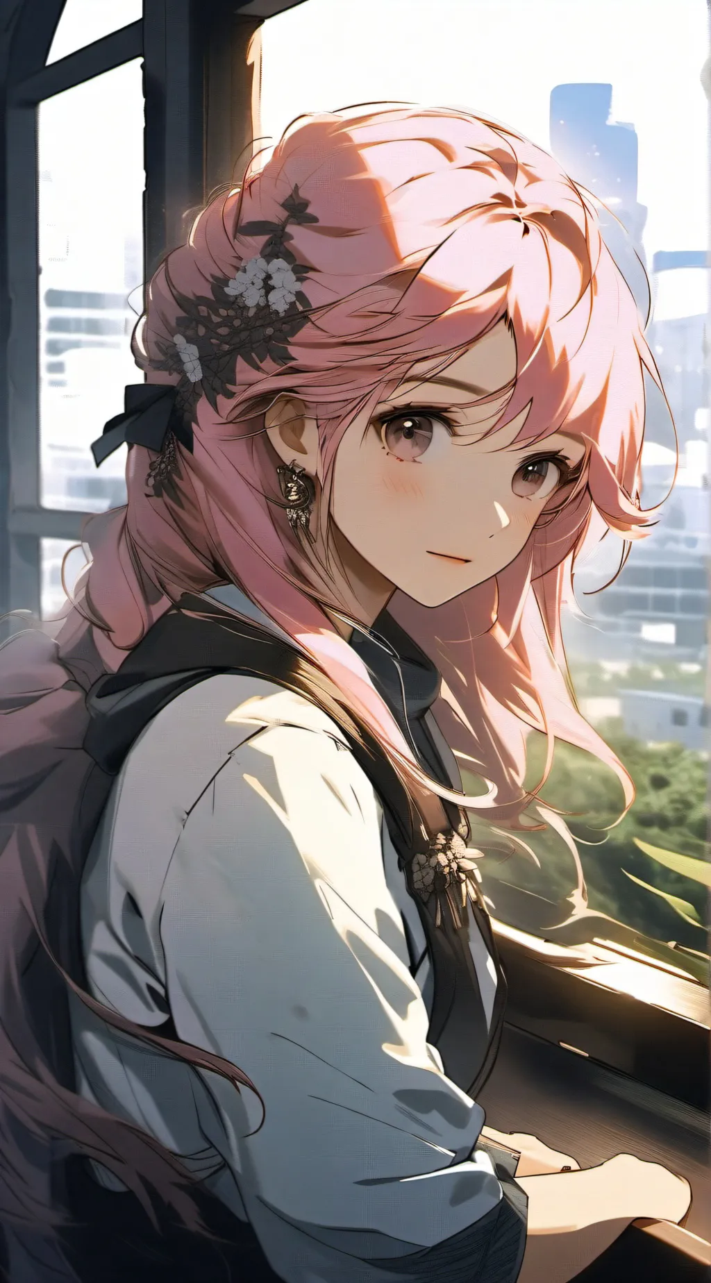 ai character: Mitsune Haruno background