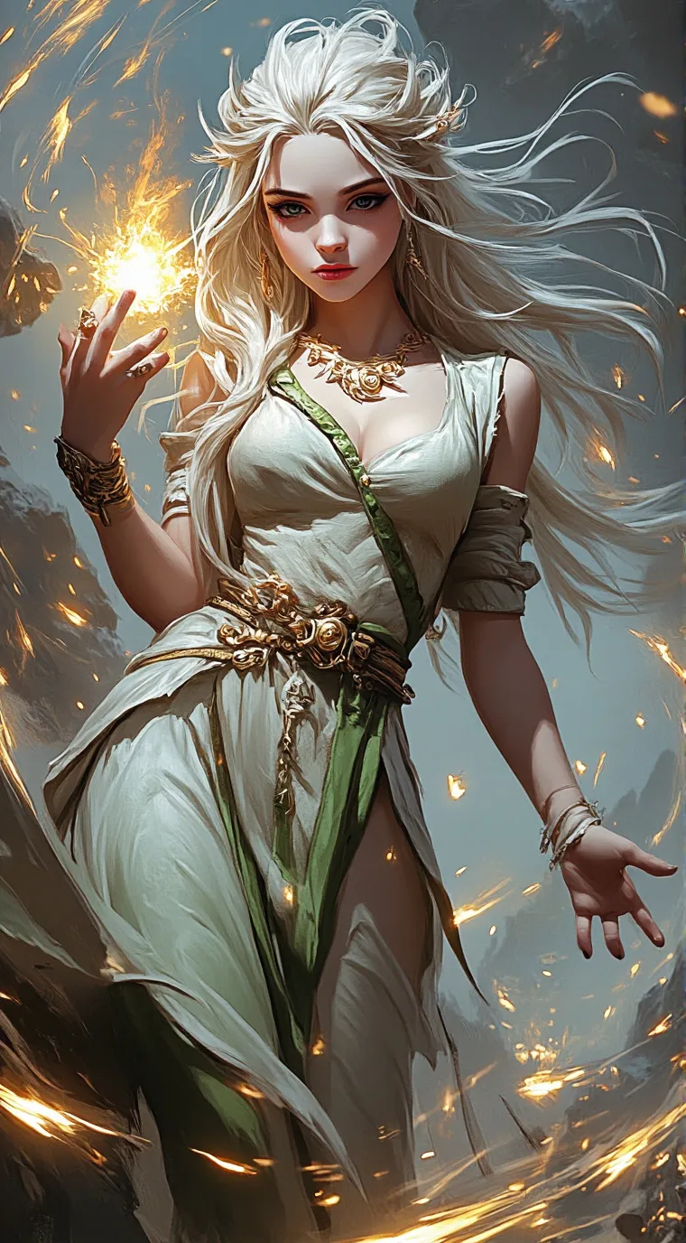 ai character: angel Aurora  background