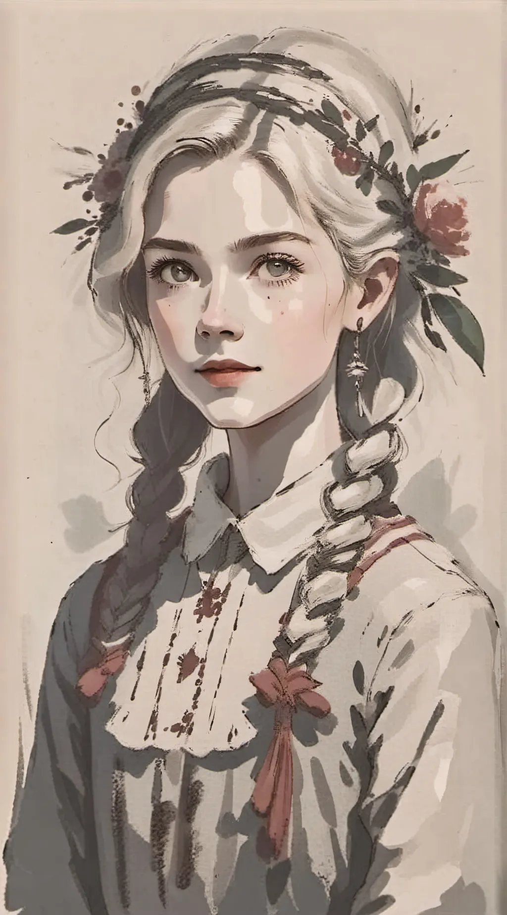 ai character: Rose background