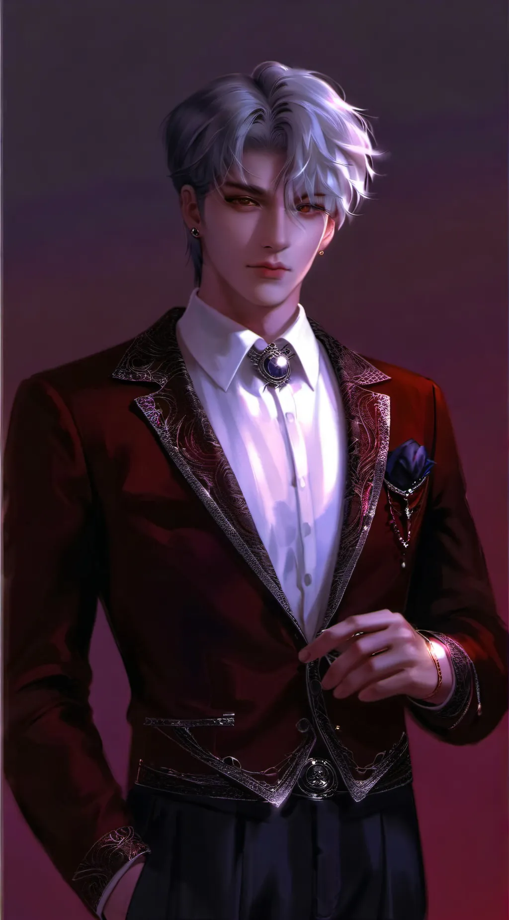 ai character: Levi  background
