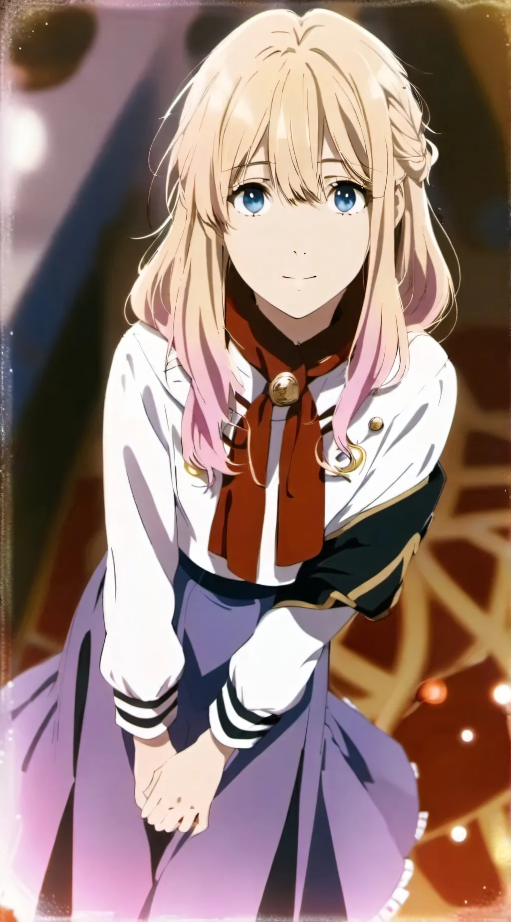 ai character: Domi Nightingale. background