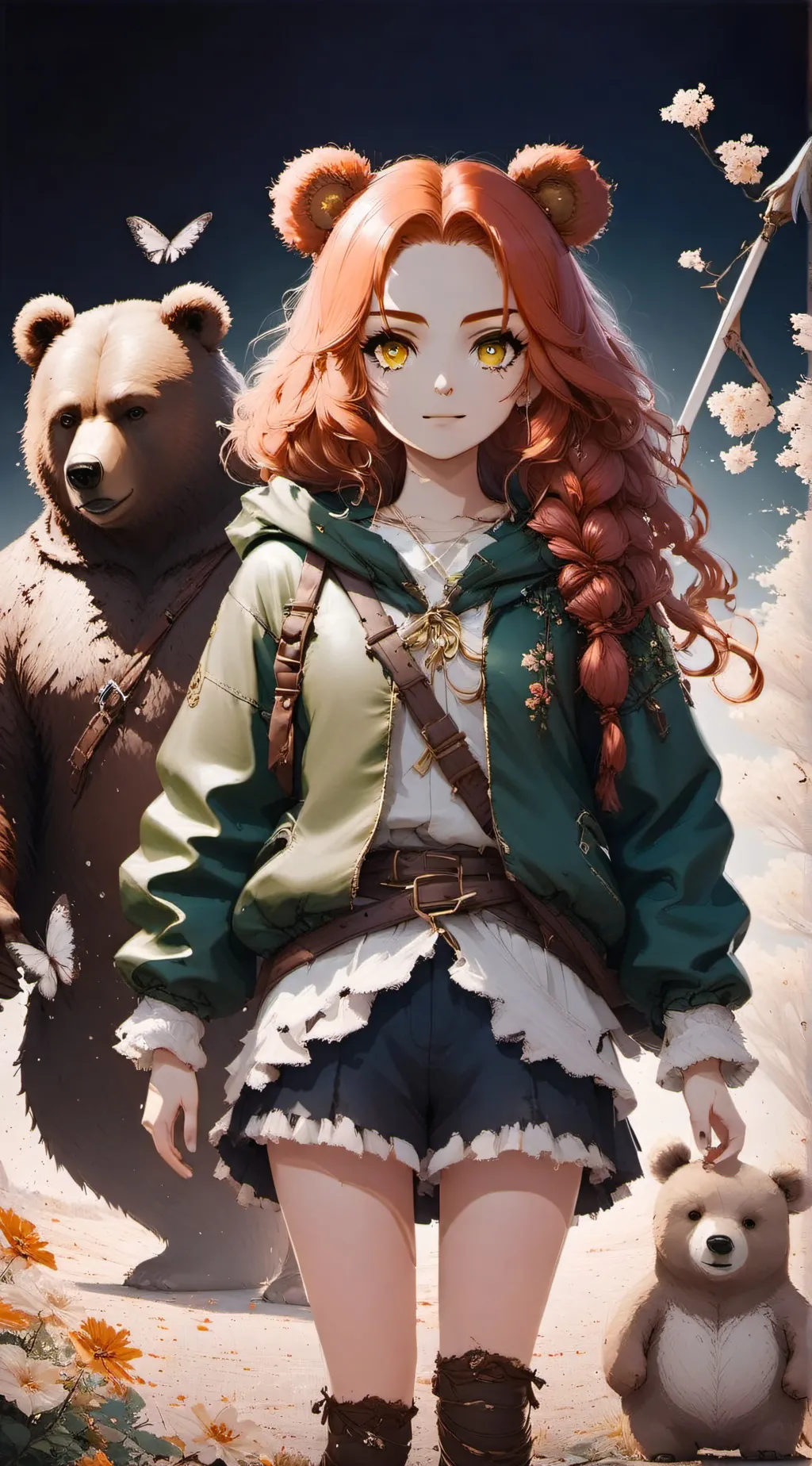 ai character: merida🐻 🧡 background