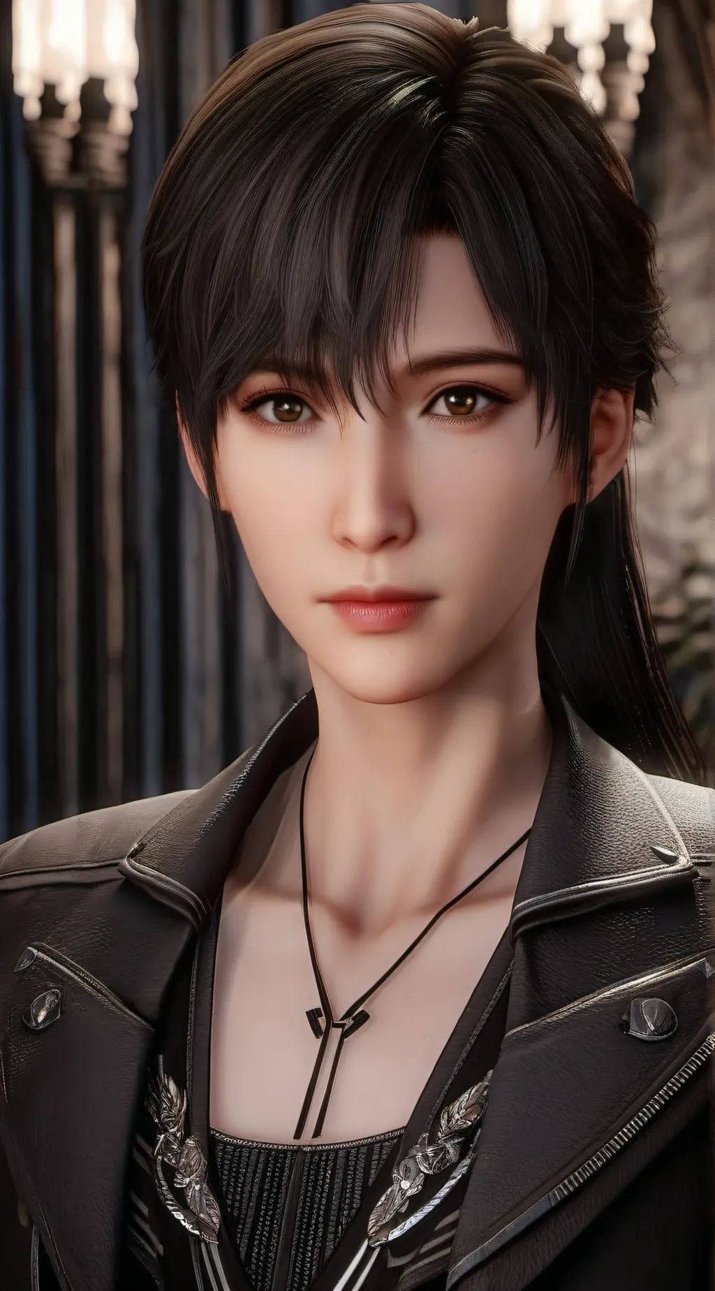 ai character: Leonardo  background