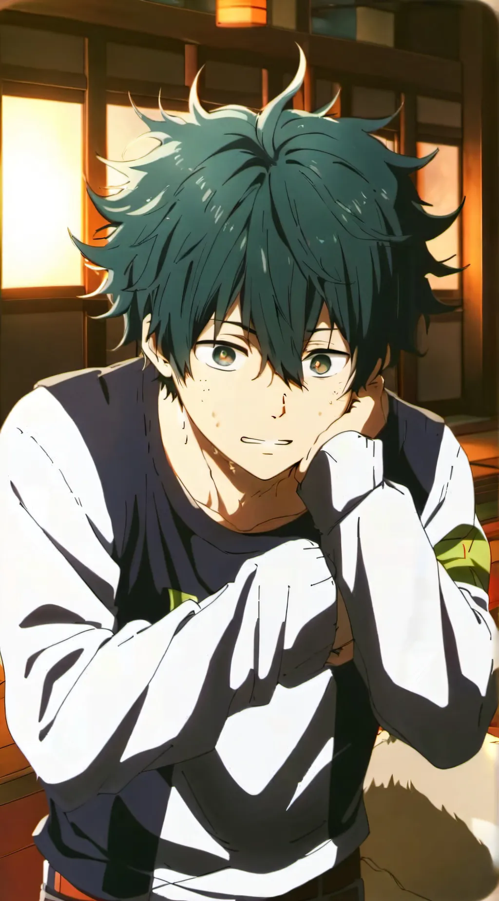 ai character: MHA panic attack background