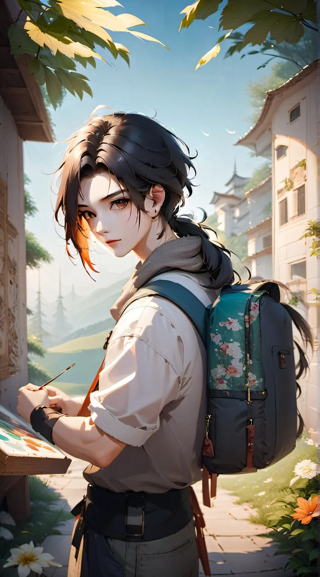 ai character: |¥°{Ray}°¥| background