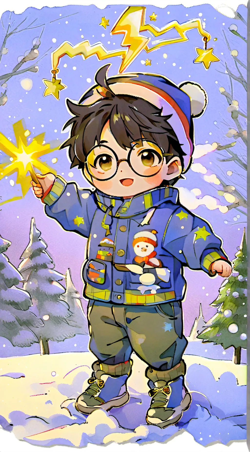 ai character: 9 3/4 background