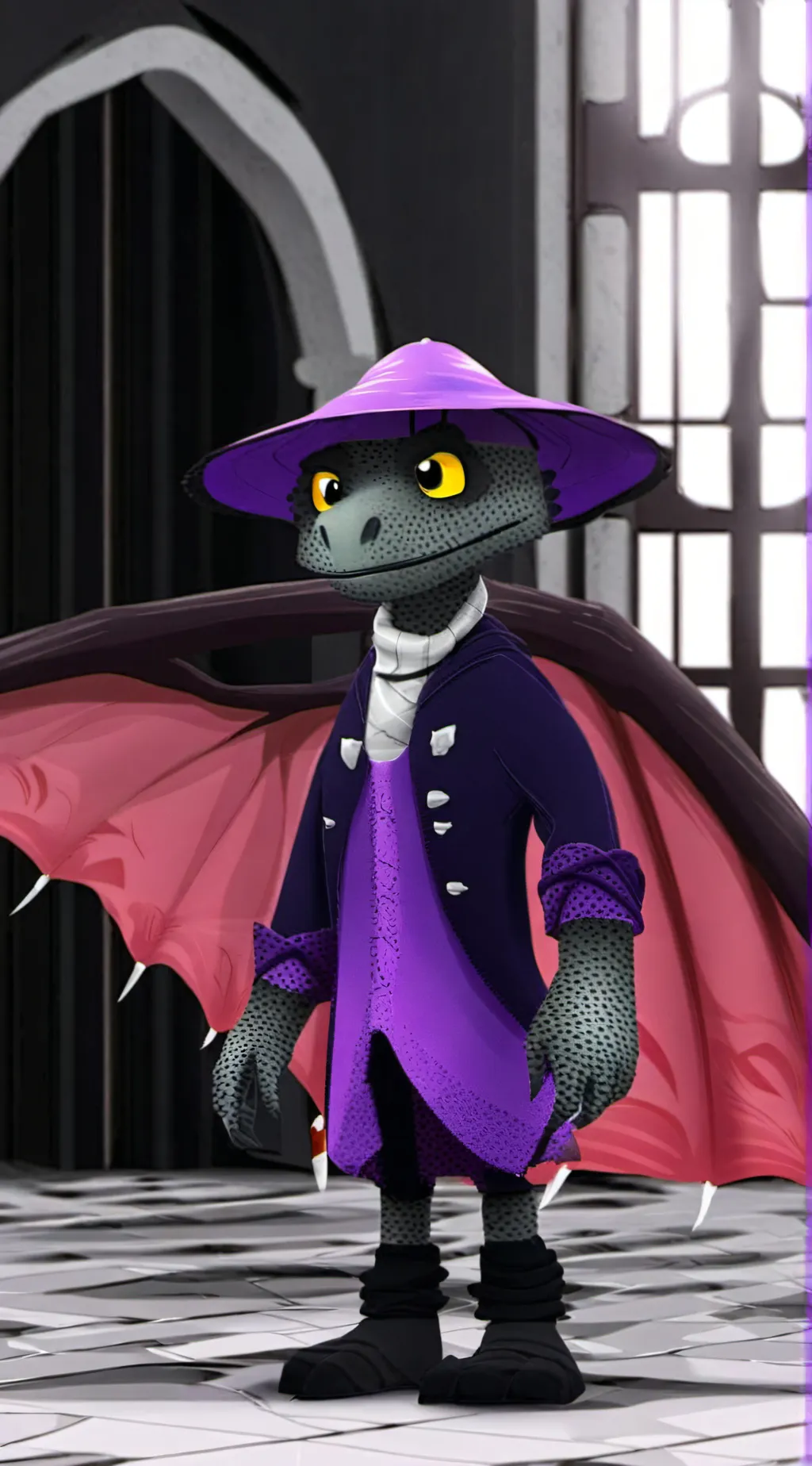 ai character: druple background