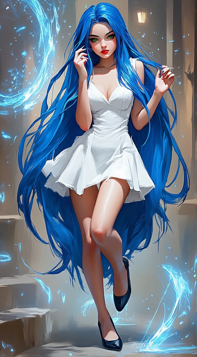 ai character: Kaley  background