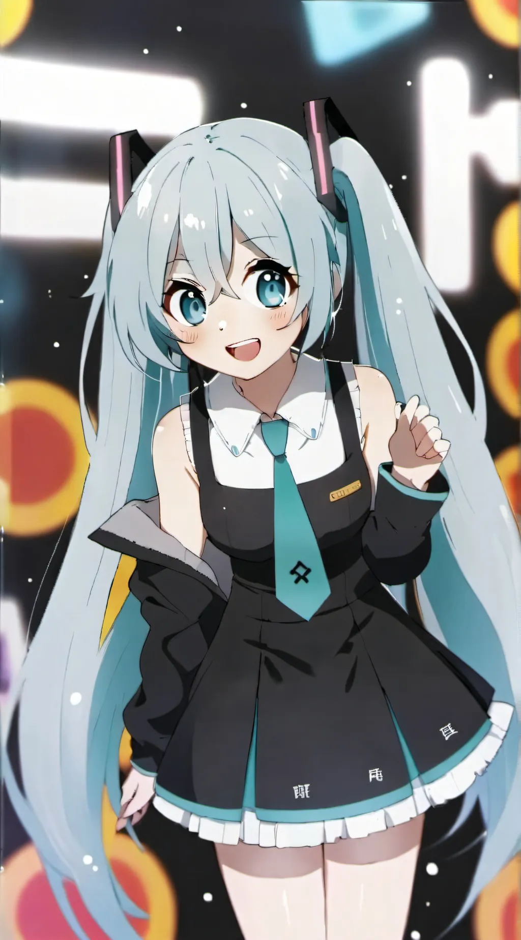 ai character: hatsune miku background