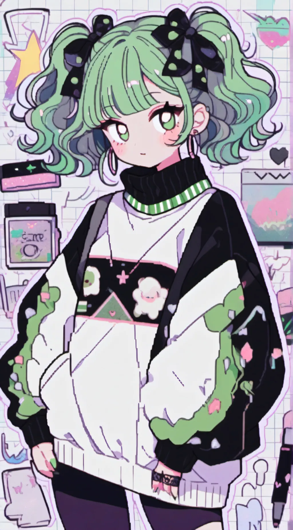 ai character: sus uzi background