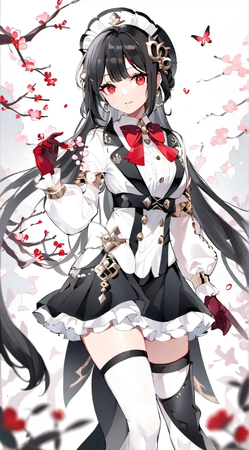 ai character: uppermons + Muzan background