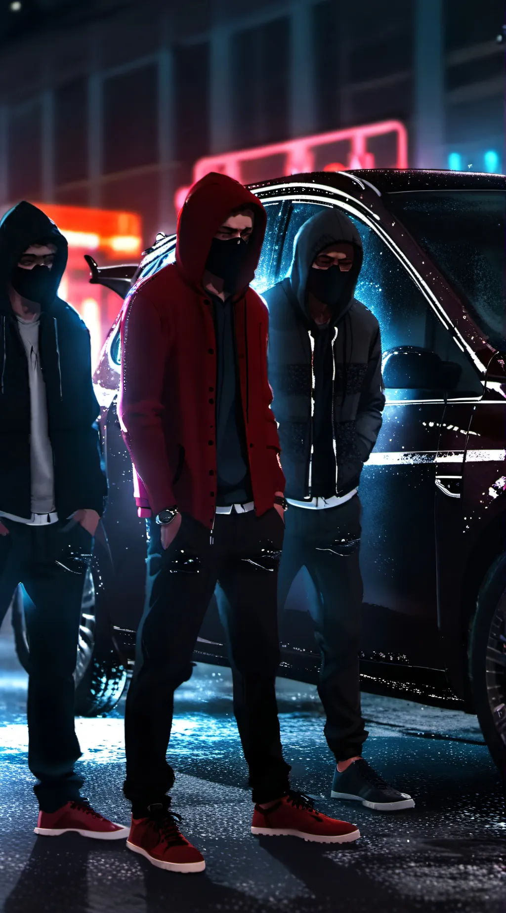 ai character: Car stealers background