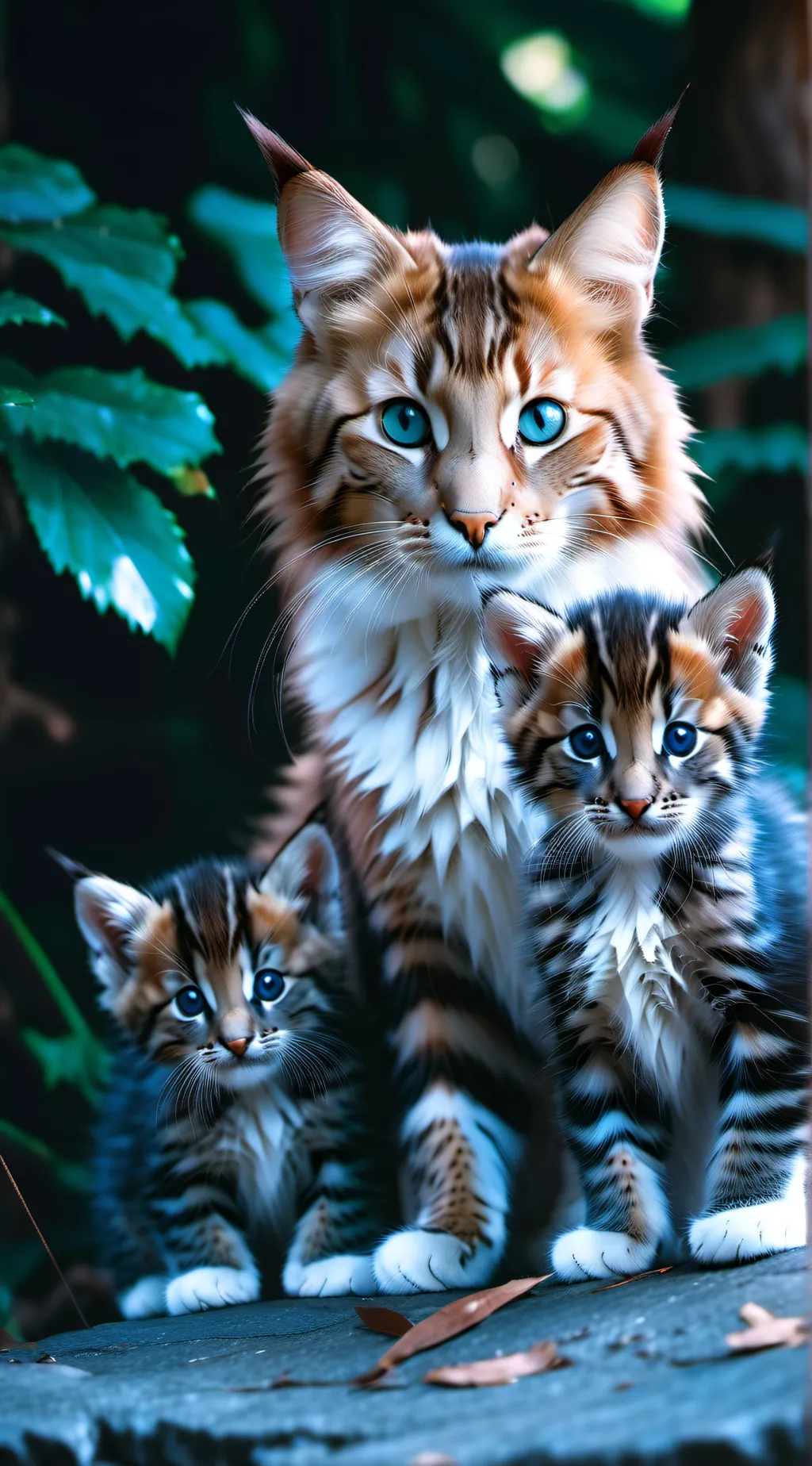ai character: mama cat background