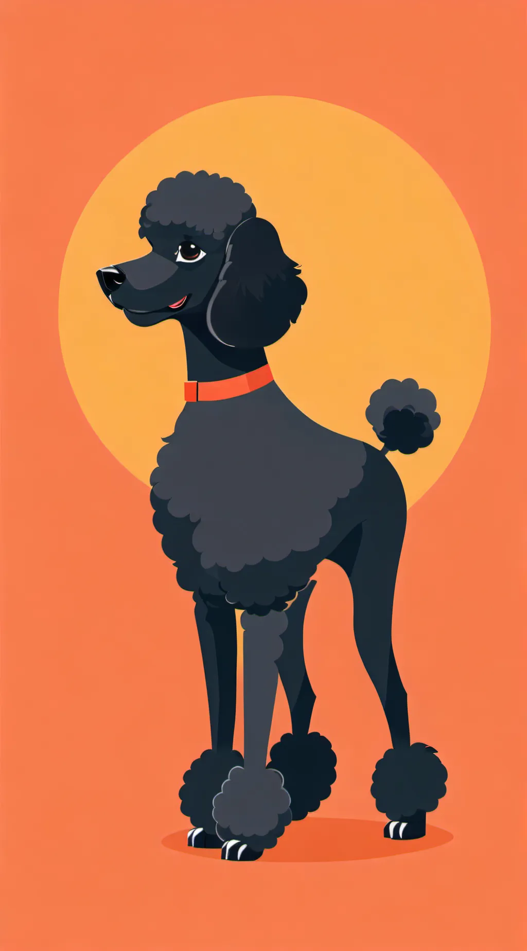 ai character: Just A Poodle background