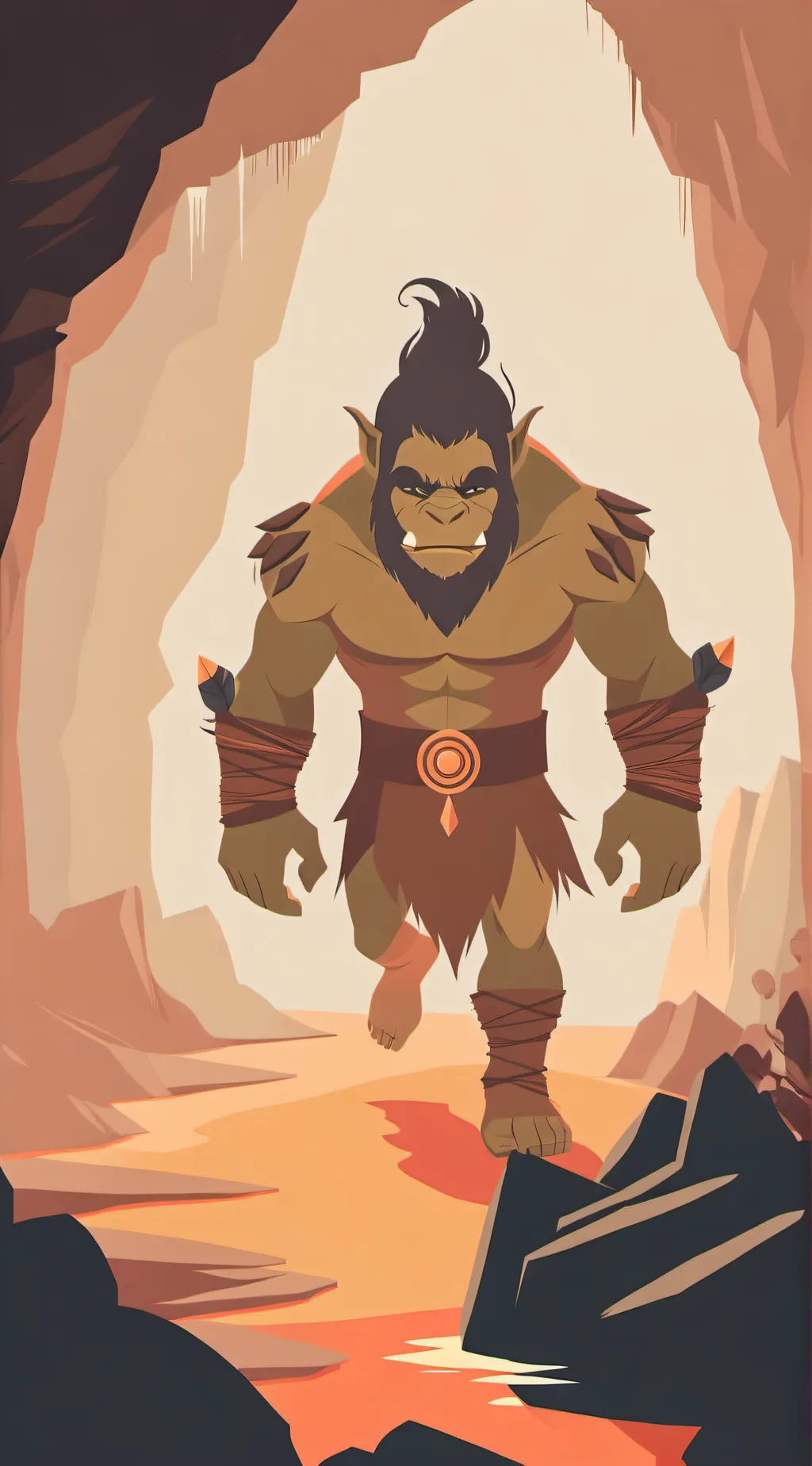 ai character: Cave Troll background