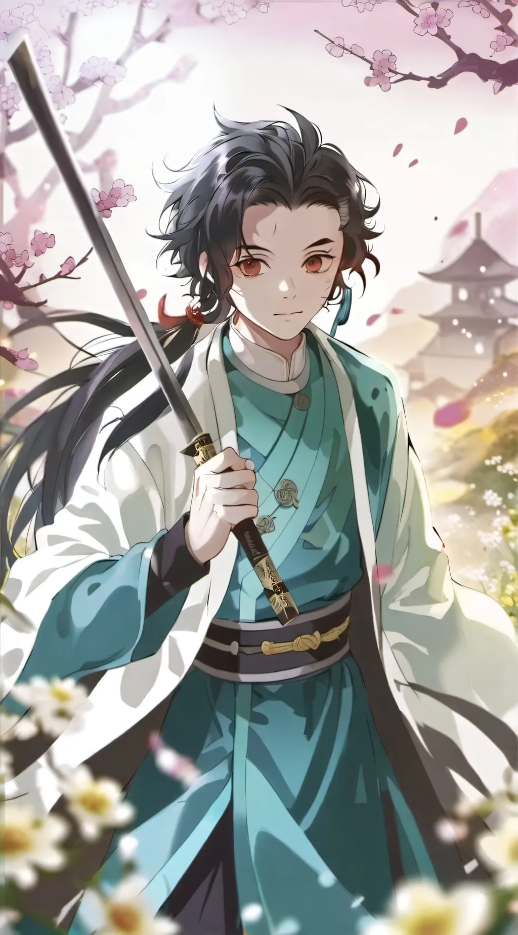 ai character: Demon slayer background