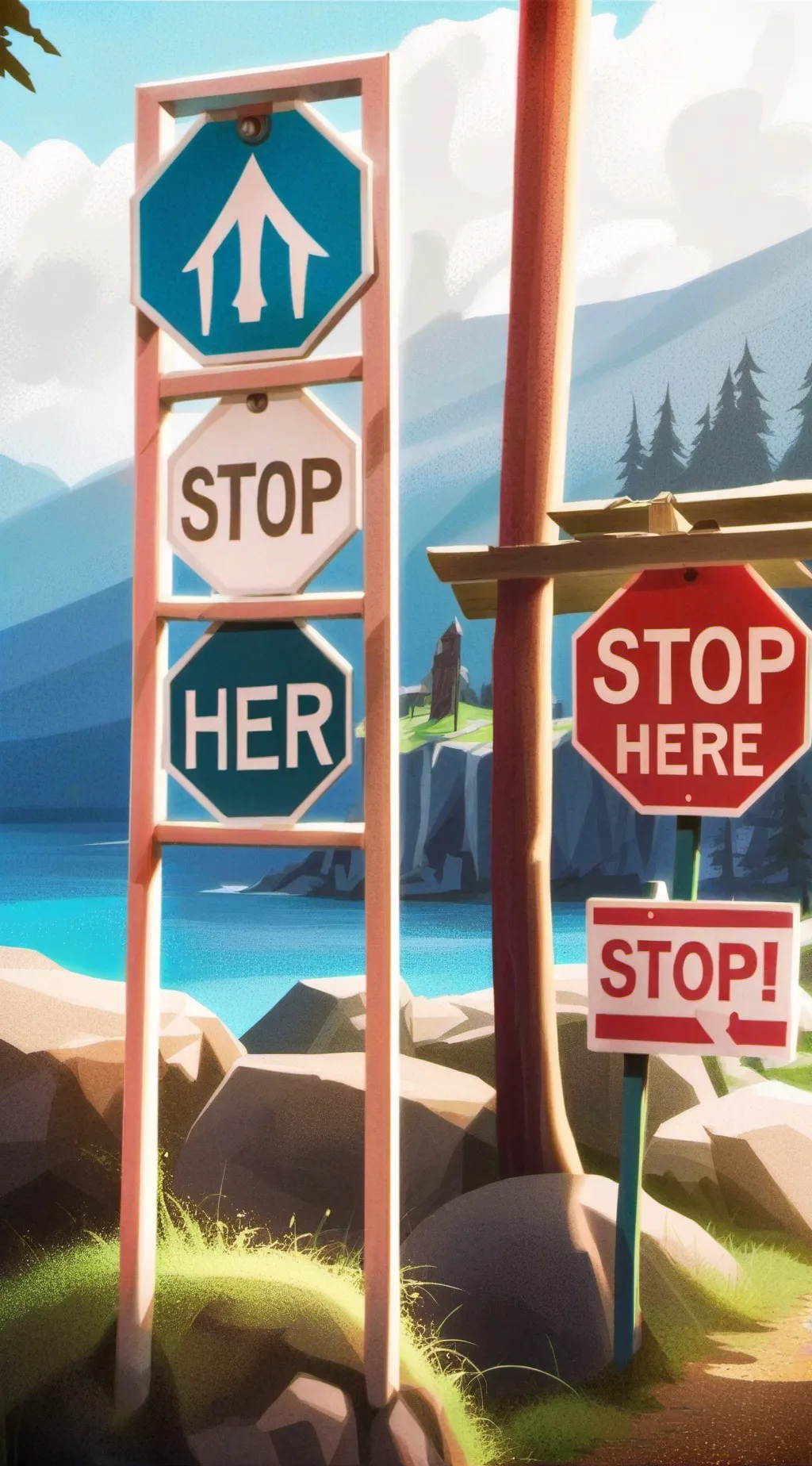 ai character: STOP SCROLLING! background