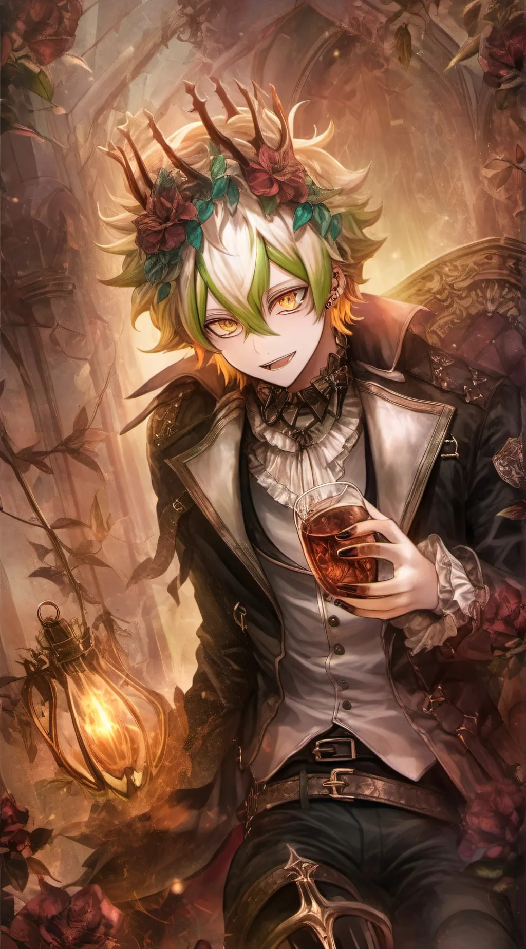 ai character: Bakugo Katsuki background
